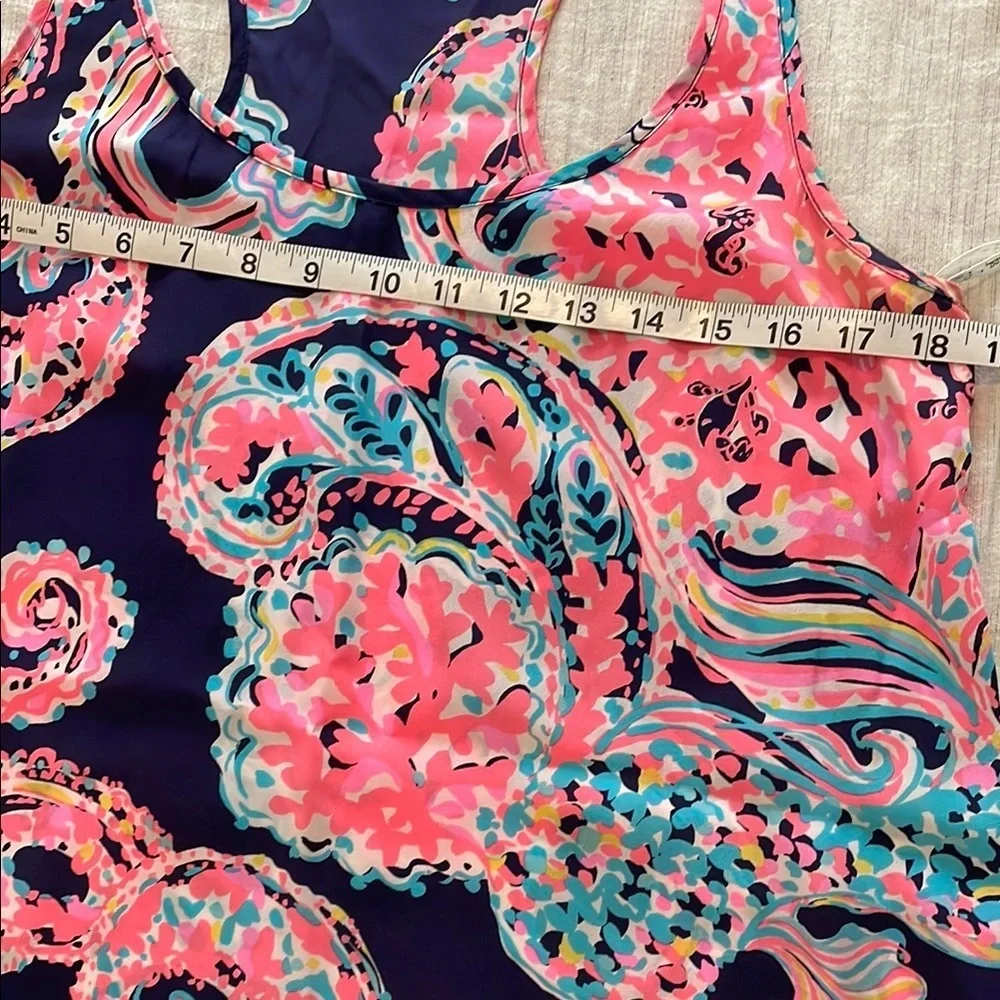 Lilly PulitzerRacerback Navy and Coral Tank Top - Picture 9 of 12